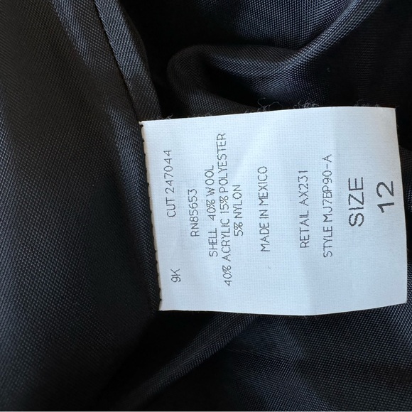 Napa Studio, Size 12, Shell: 40% Wool, 40% Acrylic, 15% Polyester, 5% Nylon, New - Picture 6 of 6